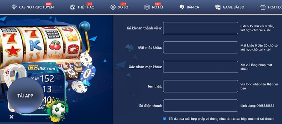 Đăng ký Dk8 chơi Baccarat nhận nhiều ưu đãi khuyến mãi